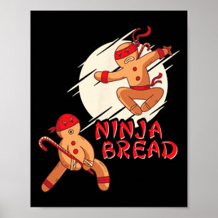 Weihnachts-Shirt für Jungs Männer Kinder Karate Ni Poster
