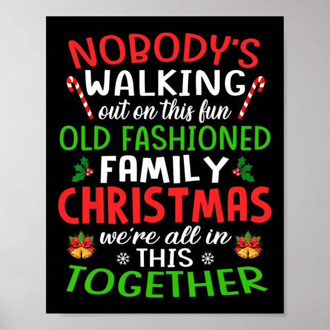 Weihnachts-Shirt Poster (Vorne)