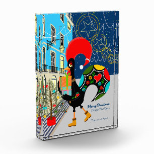 Weihnachts-Shopping mit dem portugiesischen Rooste Fotoblock