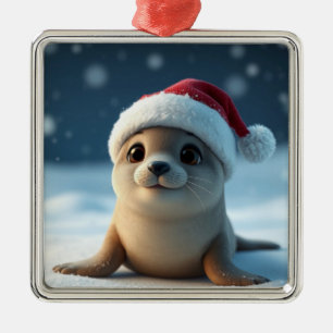 Weihnachts-Siegel Ornament Aus Metall