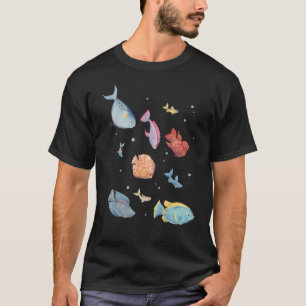 Weihnachts-Silber-Dollar-Fisch T-Shirt