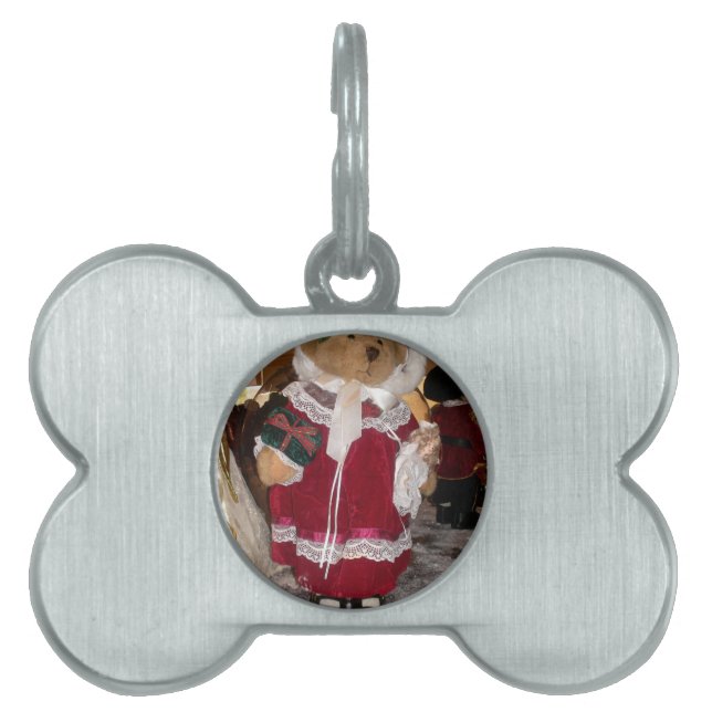 Weihnachts Skater Teddy Bear Collection. Tiermarke (Vorderseite)