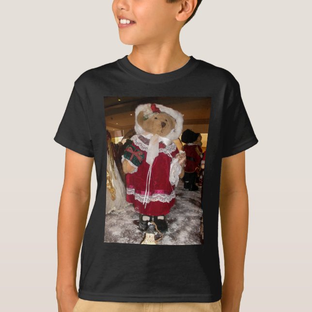 Weihnachts-Skater Teddy Bear T - Shirt (Vorderseite)