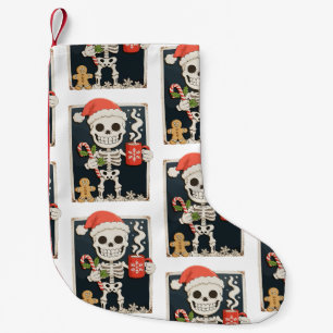 Weihnachts-Skelett-Kaffee-Heiße Schokolade Weihnac Kleiner Weihnachtsstrumpf