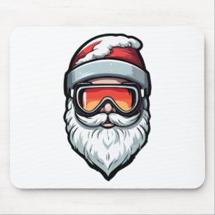 Weihnachts Skiliebhaber Xmas Skifahren Frohe Feier Mousepad