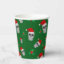 Weihnachts-Skull-Party-Cups - Stil 3 Pappbecher
