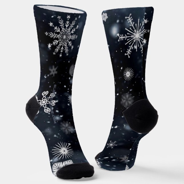 Weihnachts-SlipperyJoe fällt verschiedene Formen G Socken (Gewinkelt)