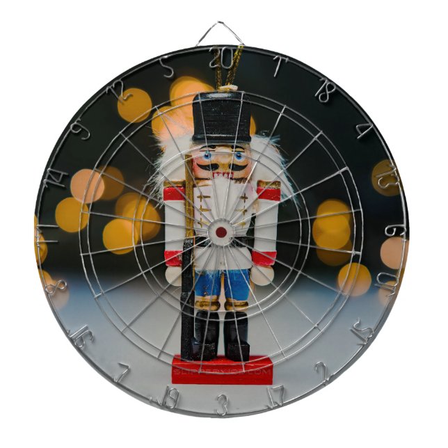 Weihnachts-SlipperyJoe Nutcracker figurine Ornamen Dartscheibe (vorne)