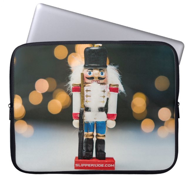Weihnachts-SlipperyJoe Nutcracker figurine Ornamen Laptopschutzhülle (Vorderseite)