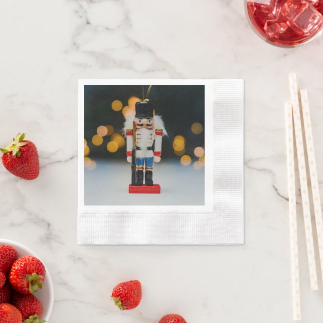 Weihnachts-SlipperyJoe Nutcracker figurine Ornamen Serviette (Beispiel)