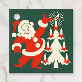 Weihnachts-Sly-Santa-Lampen-Kerzen CC1249 Geschenkanhänger