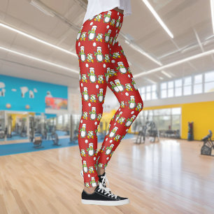 Weihnachts-Snowballpinguine Leggings