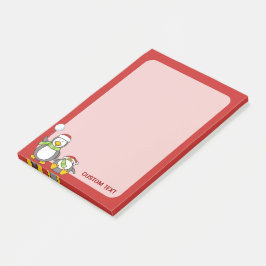 Weihnachts-Snowballpinguine Post-it Klebezettel