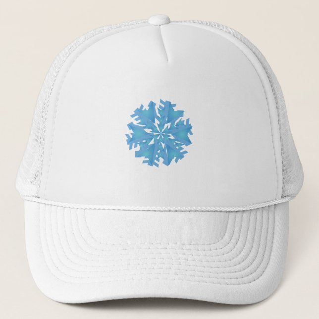 Weihnachts-Snowflake Trucker-Hut Truckerkappe (Vorderseite)