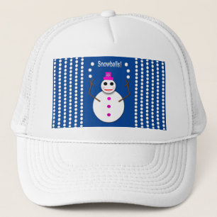 Weihnachts-Snowlady Juggling Snowballs Funny Truckerkappe