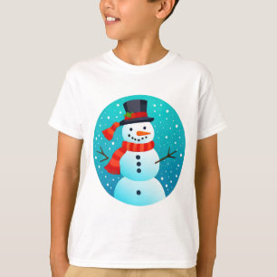 Weihnachts-Snowman-T - Shirt