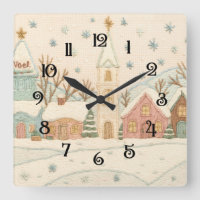 Weihnachts-Snowy-Village-Szene