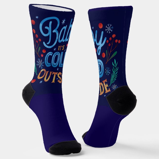 Weihnachts-Socken. Socken (Gewinkelt)