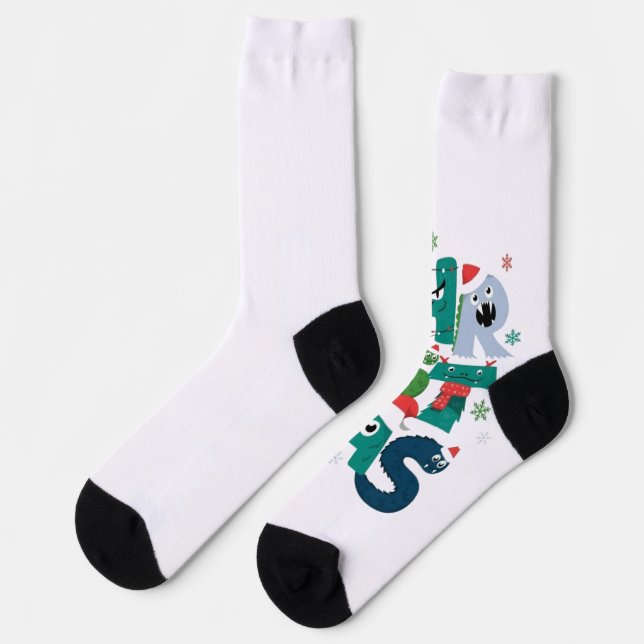 Weihnachts-Socken Socken (Linkes Detail)