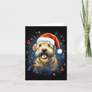 Weihnachts-Soft-Coated-Wheaten-Terrier-Hund Weihna Karte