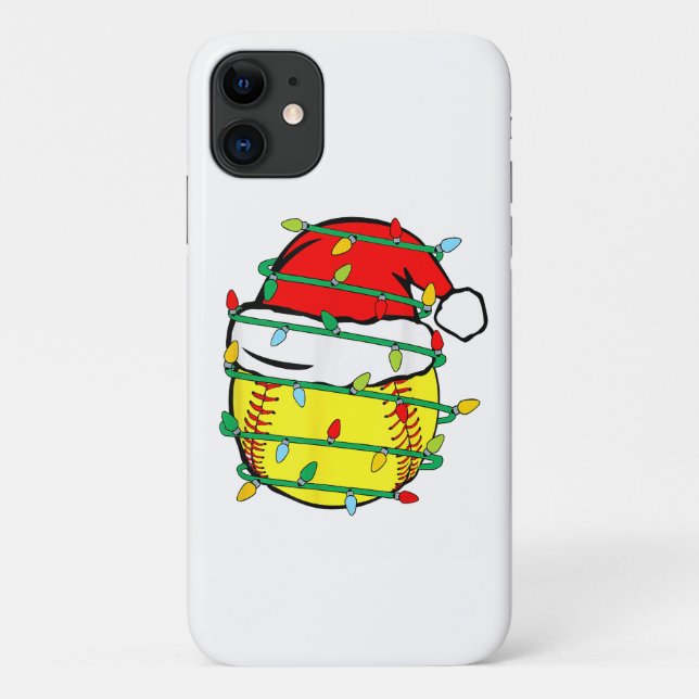 Weihnachts-Softball  Case-Mate iPhone Hülle (Rückseite)