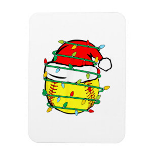 Weihnachts-Softball Magnet