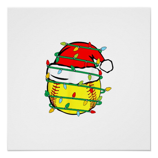 Weihnachts-Softball  Poster (Vorderseite)