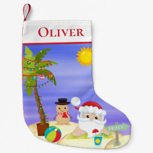 Weihnachts-Sommer-Santa Beach Kinder Personalisier Kleiner Weihnachtsstrumpf