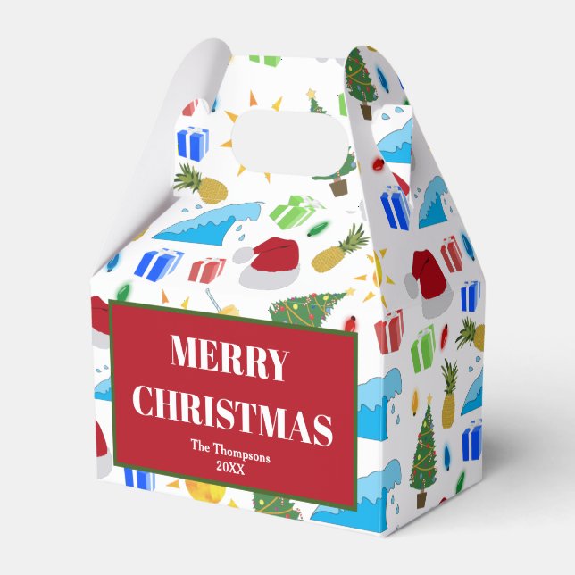 Weihnachts Sommerurlaub Geschenkschachtel (Vorderseite)