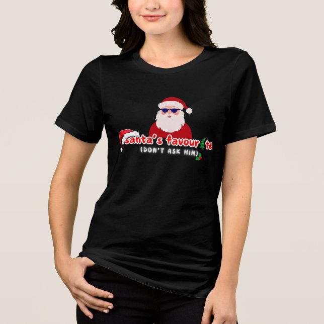 Weihnachts-Sonderaktion für den Weihnachtsmann Tri-Blend Shirt (Vorderseite)