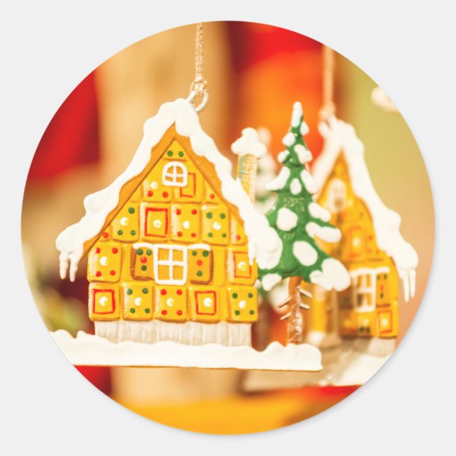Weihnachts-Sonderlieferung vom Weihnachtsmann Runder Aufkleber (Vorderseite)