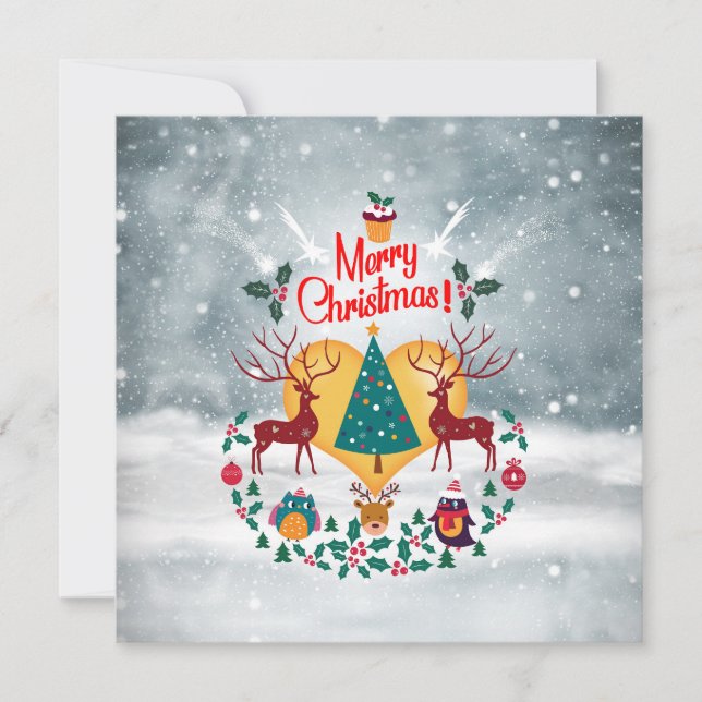 Weihnachts-Soul Ankündigung Postkarte (Vorderseite)