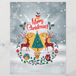 Weihnachts-Soul Ankündigung Postkarte Briefbogen