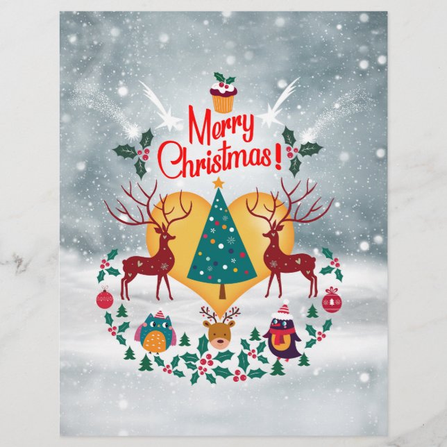 Weihnachts-Soul Ankündigung Postkarte Briefbogen (Vorderseite)