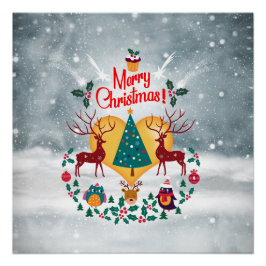 Weihnachts-Soul Ankündigung Postkarte Poster