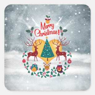 Weihnachts-Soul Quadratischer Aufkleber