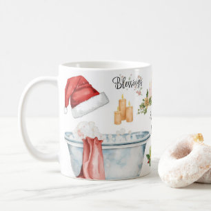 Weihnachts-Spa-Badewanne Kaffeetasse