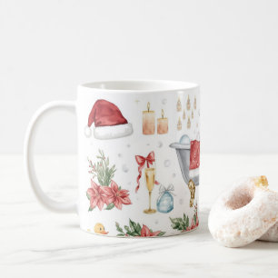 Weihnachts-Spa-Badewanne Kaffeetasse