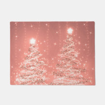 Weihnachts-Sparkling Bäume Rose Gold 