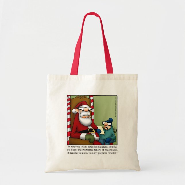 Weihnachts-Spaß Canvas Tasche "Spectickles" (Vorne)