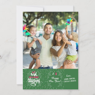 Weihnachts-Spaß-Foto-Urlaubskarte Einladung