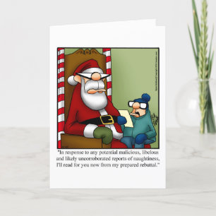 Weihnachts-Spaß-Grußkarte Feiertagskarte