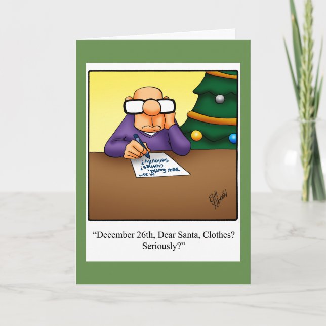 Weihnachts-Spaß-Grußkarte Feiertagskarte (Vorderseite)