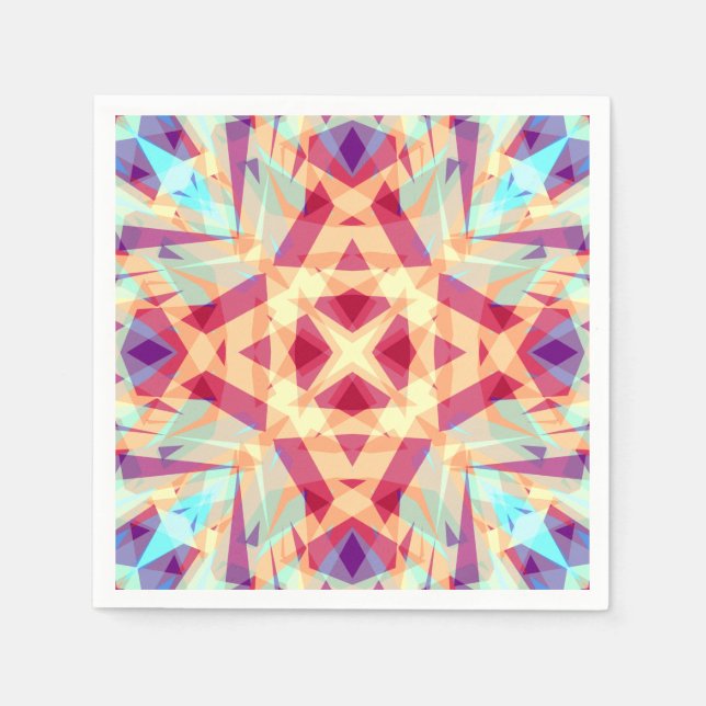 Weihnachts Spaß hell fröhlich Jolly Modernes Muste Serviette (Vorderseite)