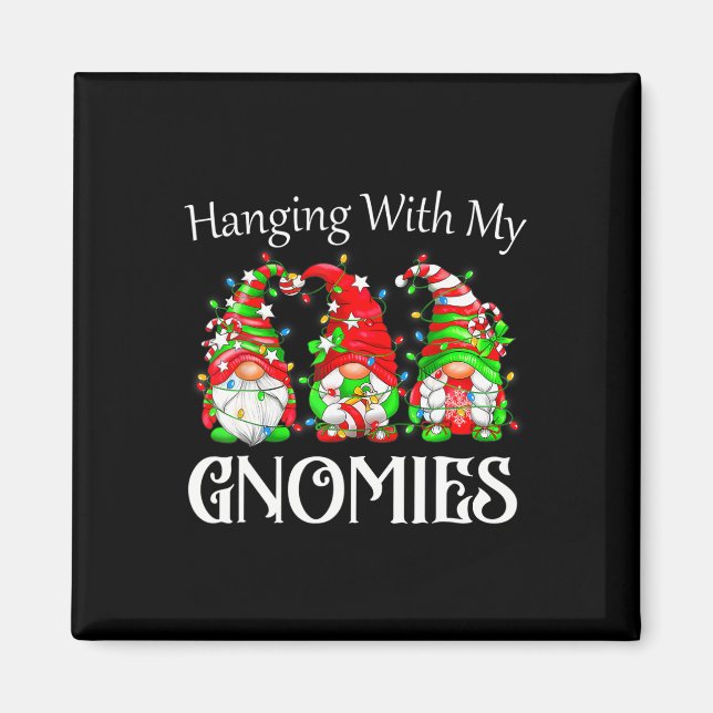 Weihnachts-Spaß mit meiner Gnomies-Familie Magnet (Vorne)