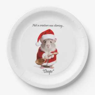 Weihnachts-Spaß Nicht eine Kreatur rührte die Maus Pappteller