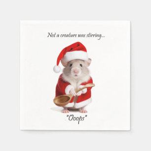 Weihnachts-Spaß Nicht eine Kreatur rührte die Maus Serviette