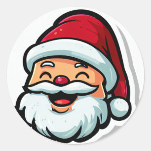 Weihnachts-Spaß Runder Aufkleber