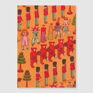 Weihnachts-Spielzeug Vintage-Kinder spielen Magnetkarte
