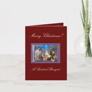 Weihnachts Spirituelle Bouquet Karte